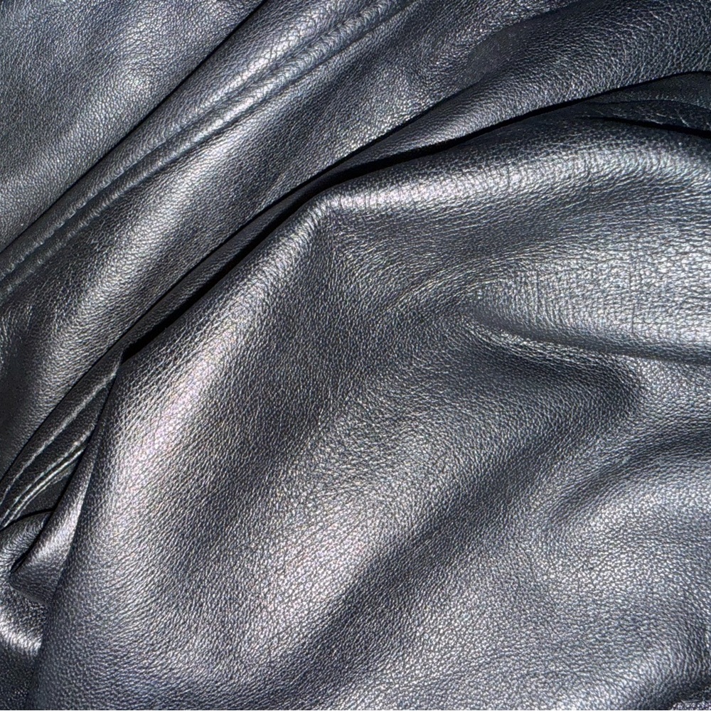 ZARA Women’s Black  Genuine Leather Moto Jacket, great condition, very soft - Picture 9 of 12